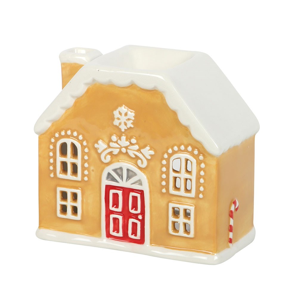 Something Different - Candy Cane Gingerbread House and Wax Warmer Brûleur fioul - Multicolore